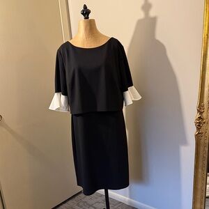 American Living Black Dress with White Accents